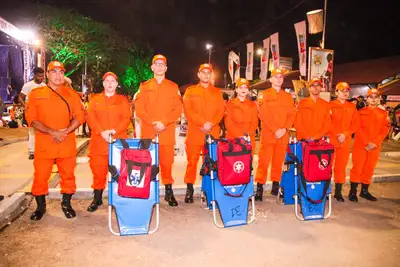 notícia: Corpo de Bombeiros Militar do Amapá realiza observação de risco durante as apresentações do 30º Encontro dos Tambores