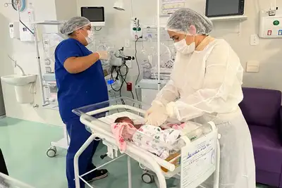 notícia: Governo do Amapá promove capacitação sobre Manejo com Óxido Nítrico Inalatório para fortalecer cuidados aos bebês da UTI Neonatal