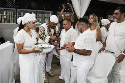 notícia: Primeiro casamento comunitário afro-religioso do Norte do Brasil celebra amor e ancestralidade no Encontro dos Tambores