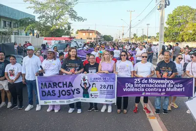 notícia: Com apoio do Governo do Amapá, Marcha das Josy’s pede fim da violência contra a mulher em Santana