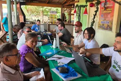 notícia: 'Ação que traz muitos benefícios, consegui me inscrever no Floresta+’, diz agricultor no Mutirão de Atendimento Rural do Governo do Amapá