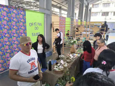 notícia: Estudantes do Colégio Amapaense expõem mais de 50 projetos na 2ª Feira Novo Saber, em Macapá