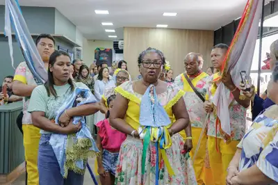 galeria:  Visita das imagens de Santa Maria e São Benedito, do Quilombo do Cunani