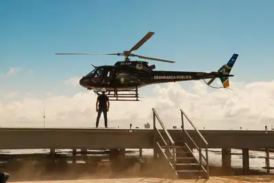 notícia: Governador Clécio Luís acompanha pouso de teste em heliponto do Novo Hospital de Emergências de Macapá