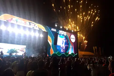 notícia: Maior Réveillon da Amazônia celebra chegada de 2026 no Amapá com espetáculo piromusical inclusivo, com fogos de baixo ruído