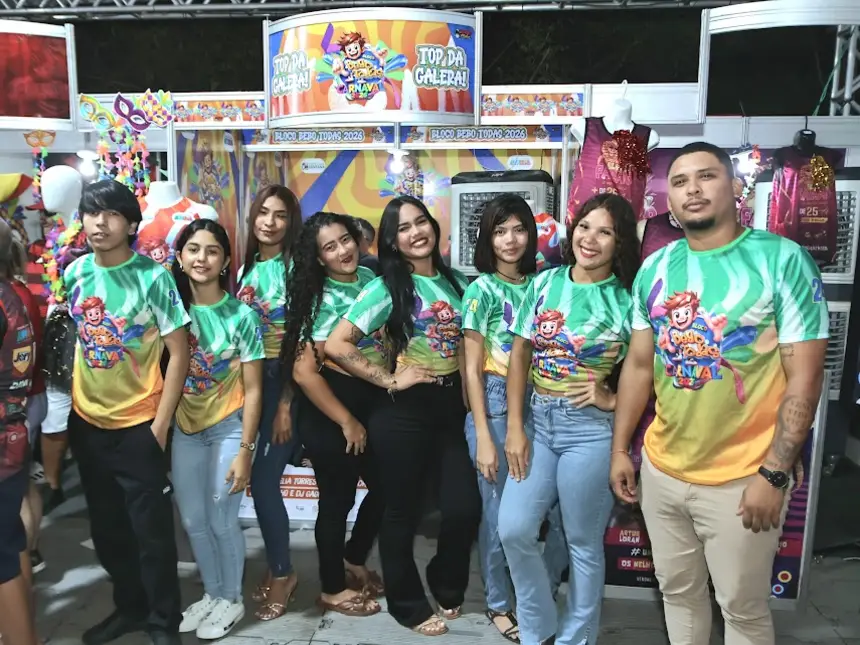 Equipe de coordenadores do Bloco Top da Galera.