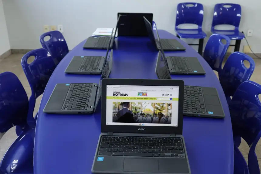 A instituição conta agora com Laboratório de informática com Chromebooks 