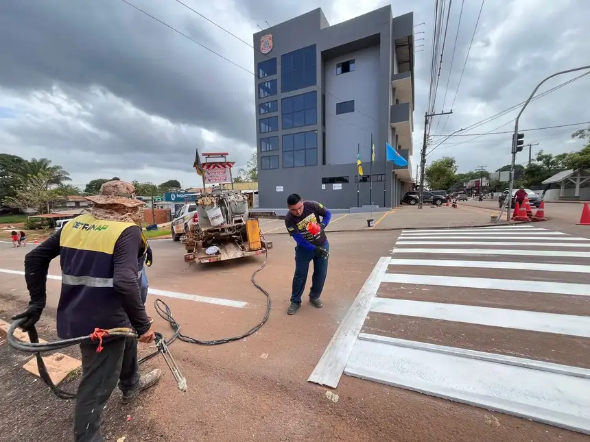 Faixa de pedestre em Oiapoque