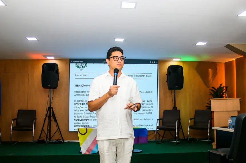 Alessandro Brandão, gerente do Núcleo da Diversidade de Gênero da Secretaria de Estado dos Direitos Humanos do governo do Amapá 
