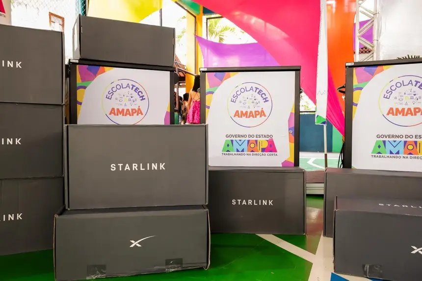Internet via satélite Starlink garante que o conhecimento chegue às escolas das áreas rurais, indígenas e ribeirinhas