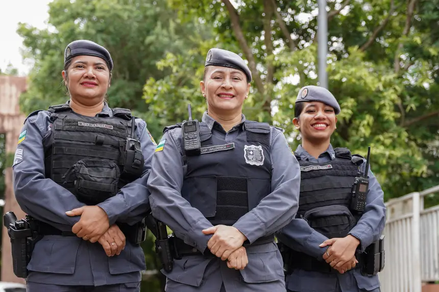 Patrulha Maria da Penha presente na ação