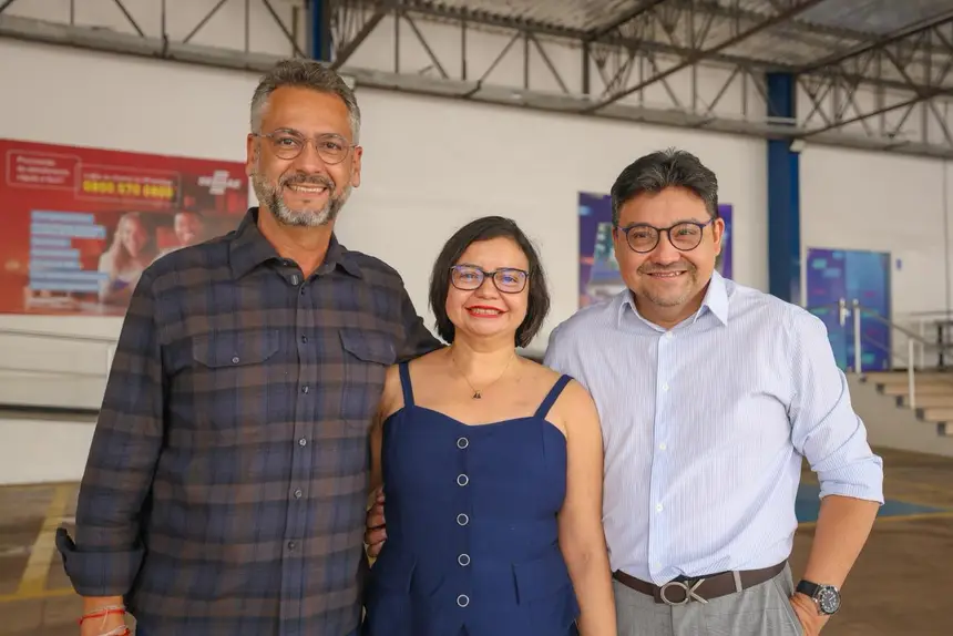 Governador Clécio Luís e secretários:  Taisa Mendonça e Kelson Vaz