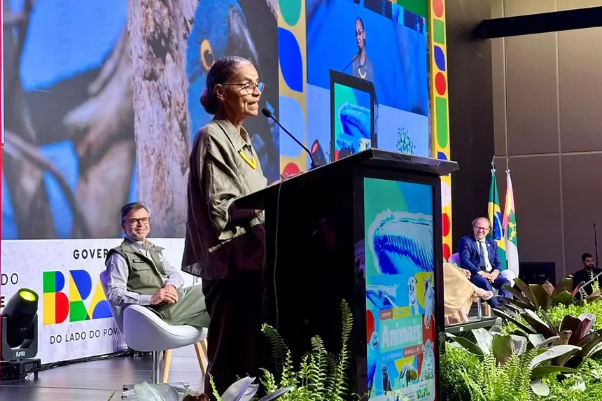 Ministra do Meio Ambiente e Mudanças do Clima do Brasil, Marina Silva.
