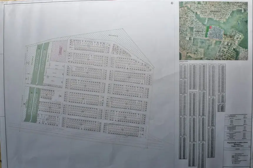 No Mapa é possível localizar as áreas que será tituladas