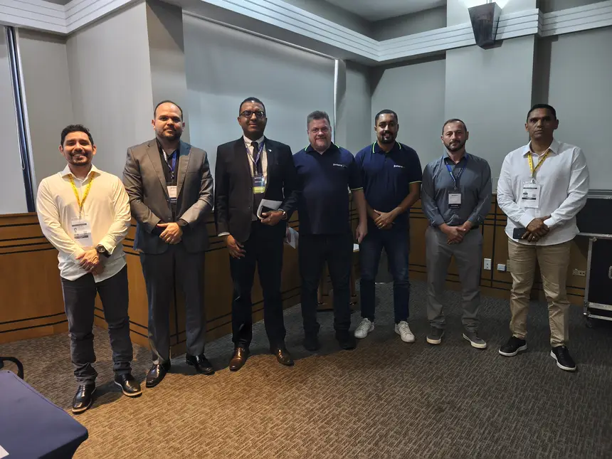 os profissionais participaram de agenda com a empresa Berkana Tecnologia em Segurança Ltda, especializada nas necessidades de segurança tecnológica