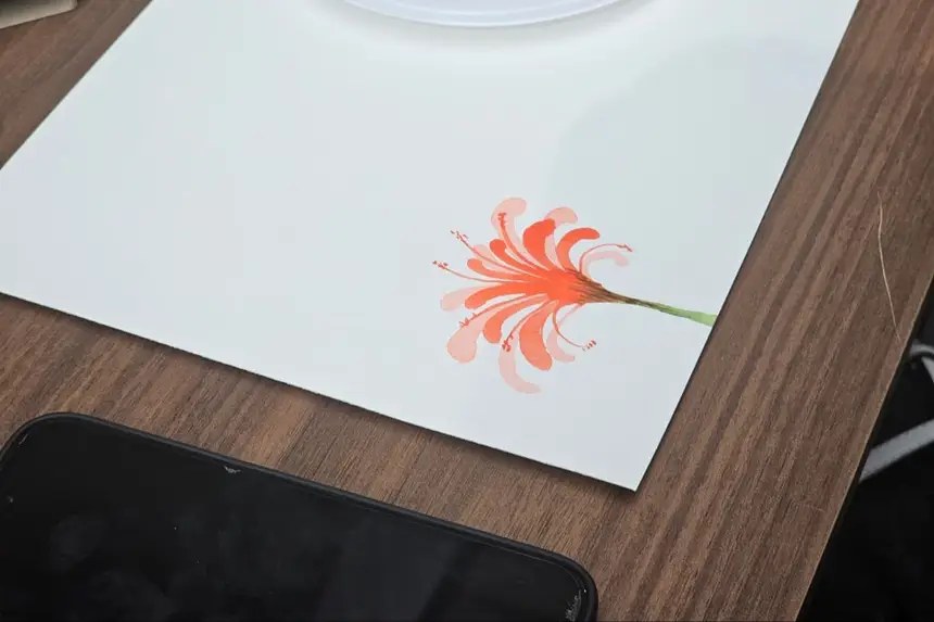 Teve oficina de aquarela