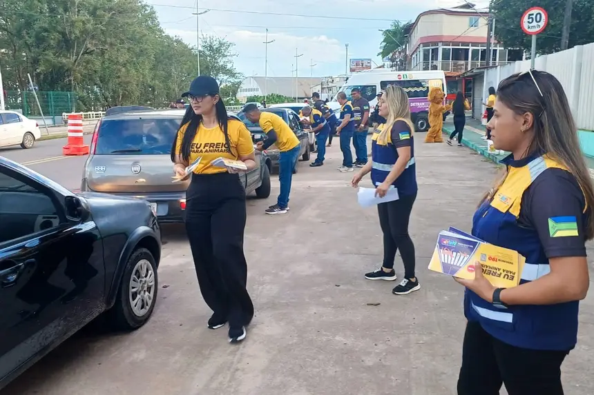 A blitz aconteceu na Orla de Macapá