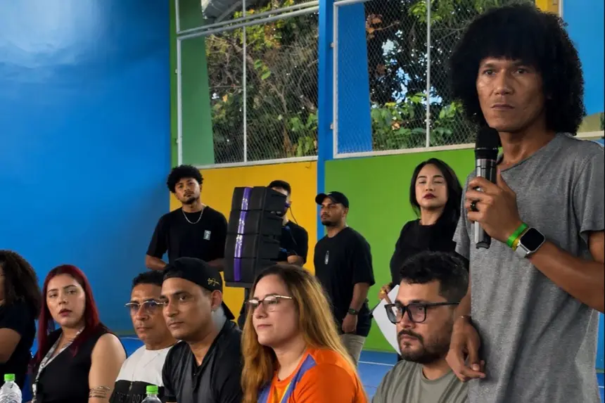 Coordenador municipal de juventude, Clélio Monteiro em Laranjal do Jari. 