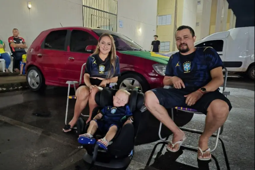 Famílias aproveitaram a segurança do local. 