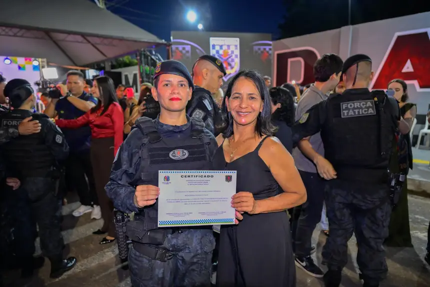 SD Ayla Silva, uma das três candidatas femininas que concluíram o curso