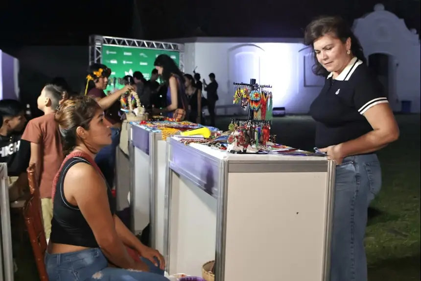 Setor de empreendedorismo na área interna da Fortaleza