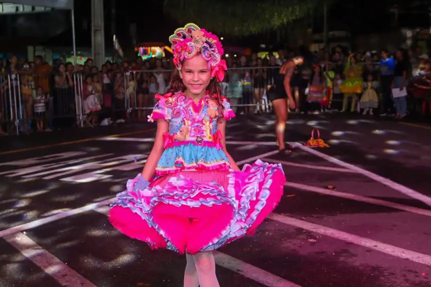 Ana Vitória conquistou o segundo lugar no desfile