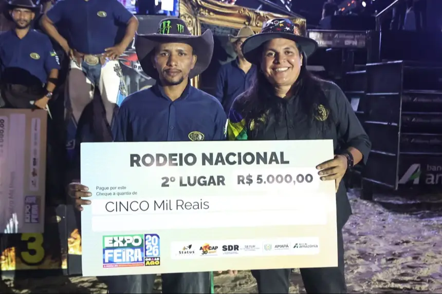 O segundo lugar foi do Amapaense EZEQUIEL SANTANA DA SILVA, que  recebeu cinco mil reais