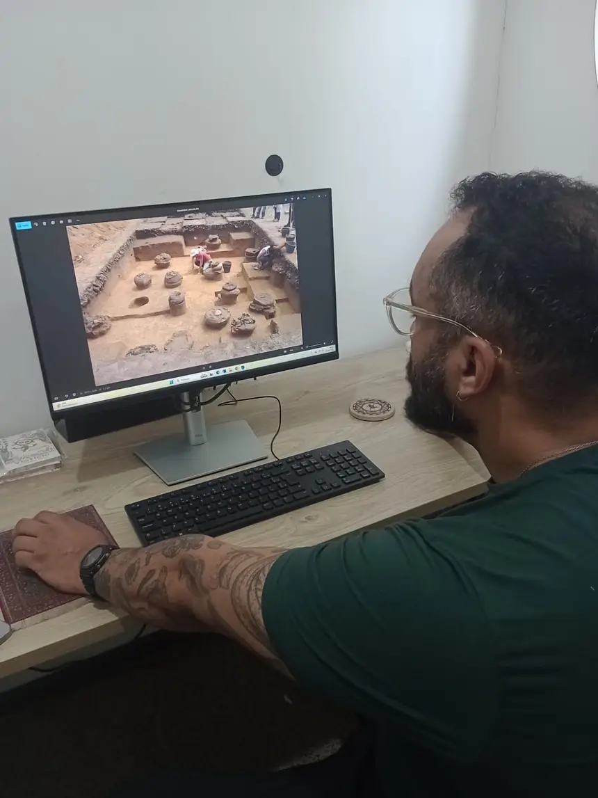 Lúcio Costa Leite, membro do Núcleo de Pesquisas Arqueológicas do Instituto.