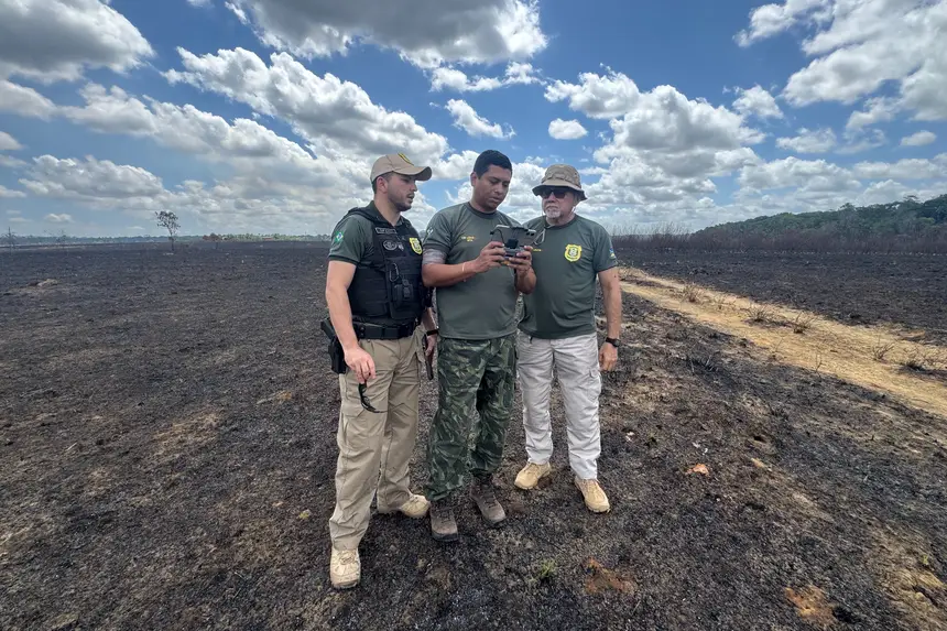 Foram visitados 18 pontos de focos de incêndios confirmados 