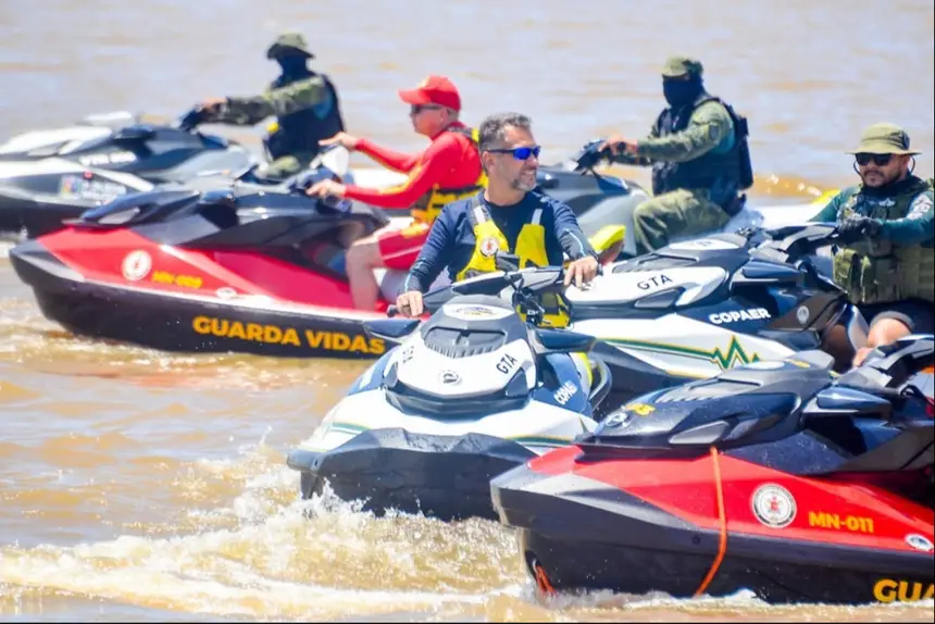 Com motos aquáticas, Segurança Pública do Amapá reforça fiscalização, prevenção e combate a crimes