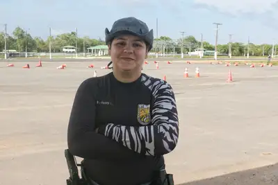 notícia: 'Cumprir a missão e garantir que todos estejam seguros no final', diz policial do Amapá em treinamento inédito de direção tática em viaturas