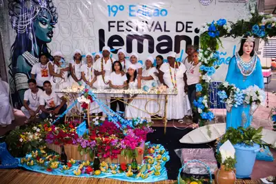 notícia: Festival de Iemanjá, com apoio do Governo do Amapá, reúne terreiros e comunidades em homenagem à Rainha do Mar.