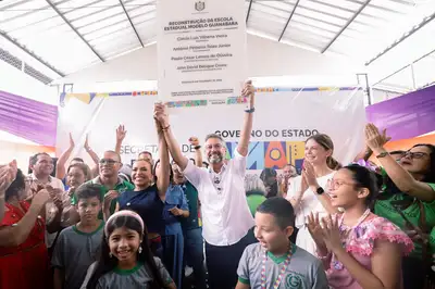 notícia: 'Um grande presente para Macapá', celebra governador Clécio ao entregar nova Escola Modelo Guanabara no aniversário de 268 anos da capital