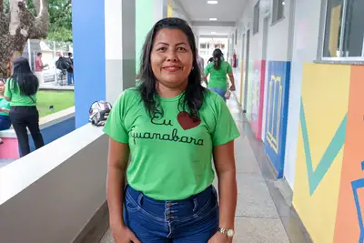 notícia: ‘É a realização de um sonho’, avalia professora da Escola Estadual Guanabara após inauguração do Governo do Amapá