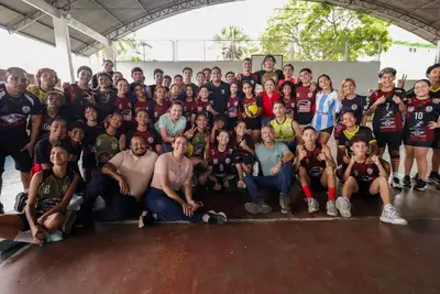 notícia: Governo do Amapá patrocina e fortalece o Intermunicipal de Voleibol em Laranjal do Jari