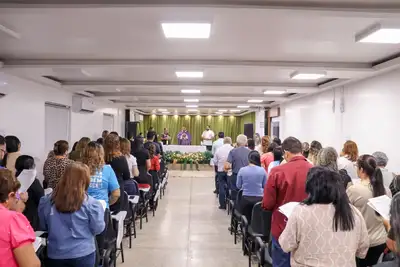 notícia: Servidores da Educação do Amapá participam de missa em peregrinação de São José