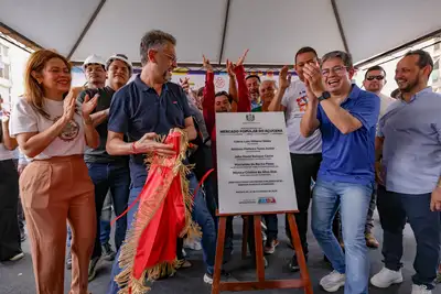 notícia: Governador Clécio inaugura Mercado Popular do Açucena e celebra 8 anos do residencial em Macapá