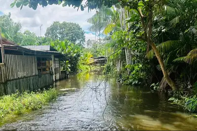 notícia: Governo do Amapá intensifica força-tarefa em Santana após fortes chuvas e alagamentos em áreas urbanas