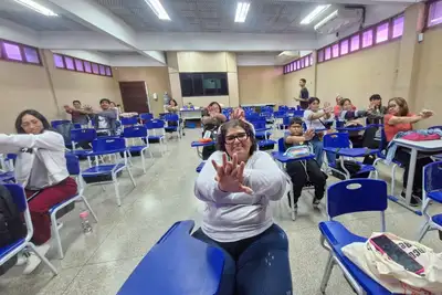 notícia: Governo do Amapá leva treinamento de primeiros socorros do Samu a alunos do Cepajob, em Macapá
