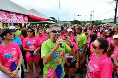 notícia: 'Feminicídio zero! Essa precisa ser uma meta de todos nós', manifesta governador Clécio na 10ª corrida e caminhada da mulher, em Laranjal do Jari