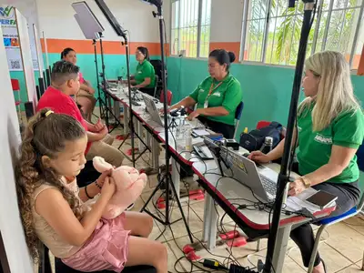 notícia: Governo do Amapá leva ação de cidadania e serviços essenciais a Pedra Branca do Amapari