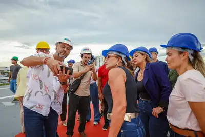 notícia: Governador Clécio conduz visita com parlamentares às obras do novo HE e apresenta avanços da maior construção da saúde do Amapá