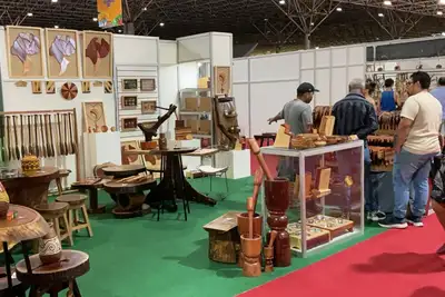 notícia: Com apoio do Governo do Estado, artesãos comercializam R$ 116 mil no Salão do Artesanato Raízes Brasileiras, em Brasília