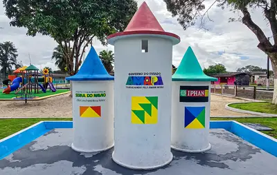 notícia: Governador Clécio entrega nova Praça Cívica de Serra do Navio após revitalização histórica