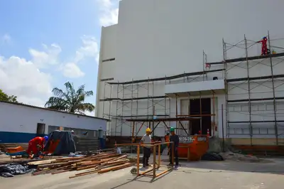 notícia: Governo do Amapá intensifica obras no Teatro das Bacabeiras para alinhamento a padrões internacionais de segurança e acústica
