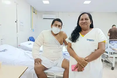 notícia: ‘Estou sendo bem cuidado’, relata paciente indígena acolhido no Centro de Tratamento de Queimados do Hospital de Emergência