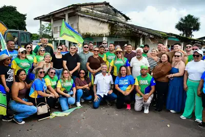 notícia: Governador Clécio assina ordem de serviço para construção da Praça da Orla em Calçoene