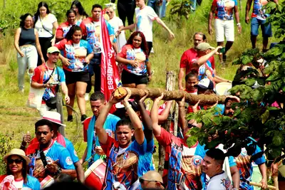 notícia: Governo do Amapá celebra resistência e fé no tradicional Corte do Mastro do Ciclo do Marabaixo
