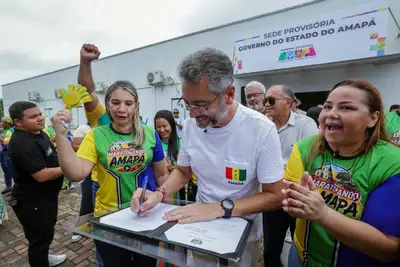 notícia: Governador Clécio abre agenda de entregas em Amapá e formaliza transferência simbólica da sede do Governo do Estado para o município por dois dias