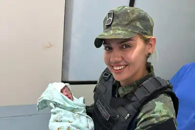 notícia: 'A farda e o coração bateram no mesmo ritmo', diz policial militar do Amapá ao salvar a vida de recém-nascido em Santana